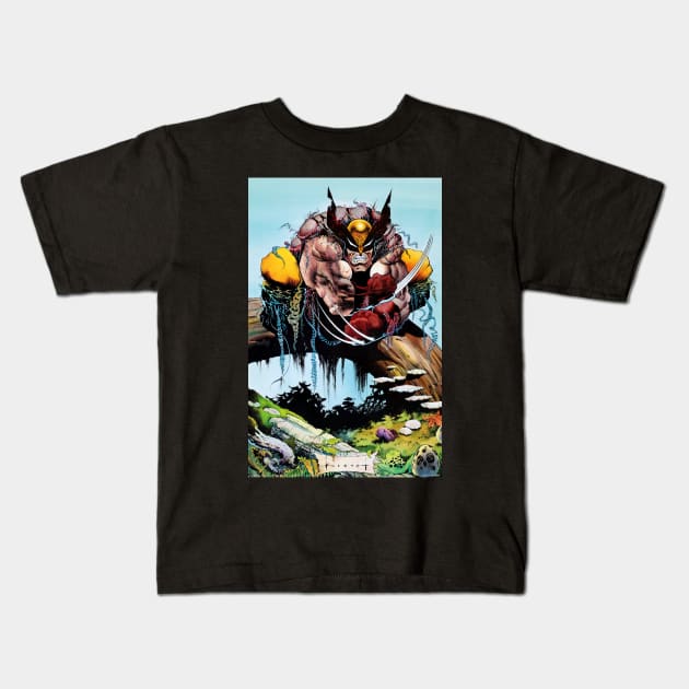 Sam Kieth Claws Kids T-Shirt by dumb stuff, fun stuff